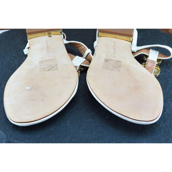 Banana Republic Sz 9 M Off white Thong Synthetic Women Sandals - Picture 10 of 10
